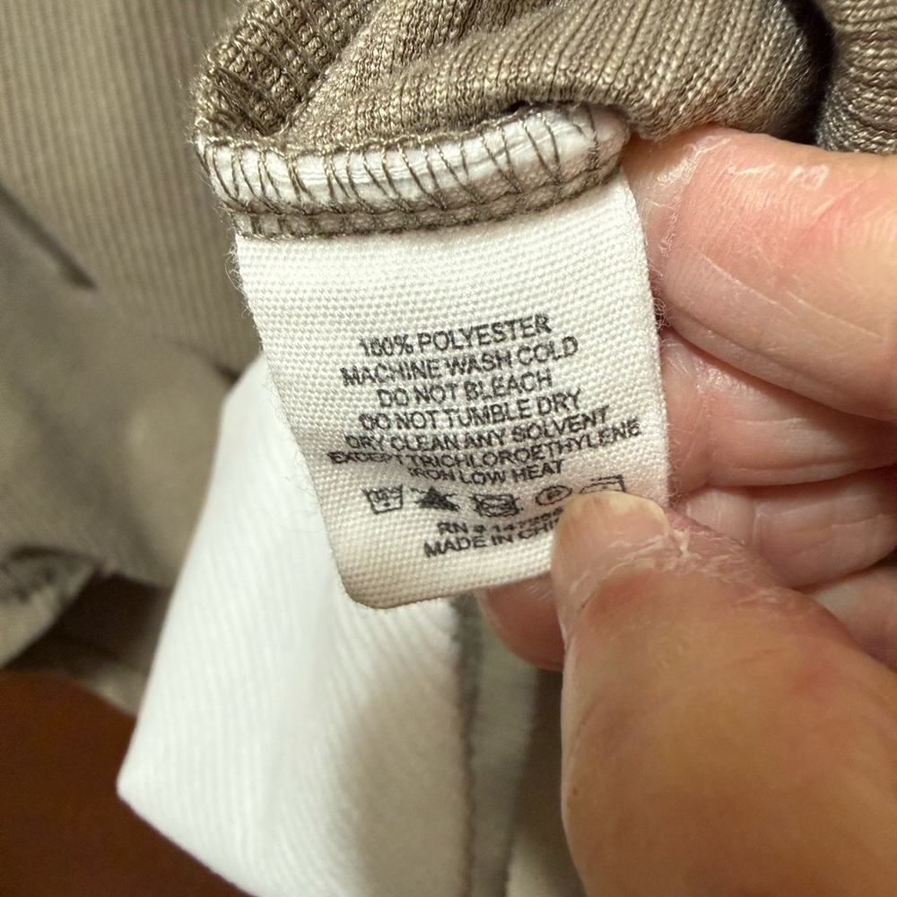 Simply Southern Color Block Corduroy Shacket Taupe Cream Button Front Small - Picture 4 of 4